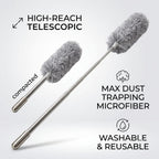 Long Handle Microfiber Feather Fan Ceiling Duster for Dust Cleaning with extendable Pole 100 Inch